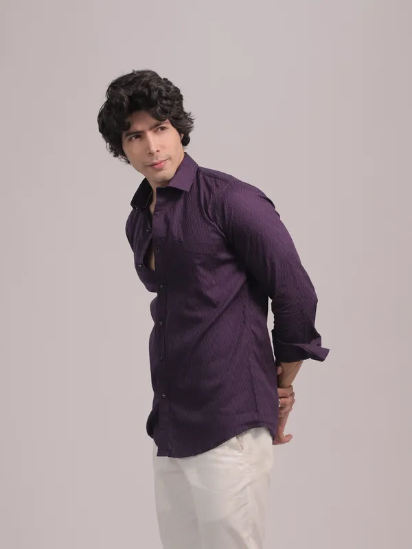 Purple_Cotton_Premium_Shirt_For_Men