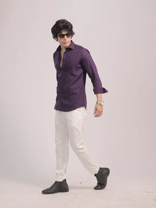 Purple_Cotton_Premium_Shirt_For_Men