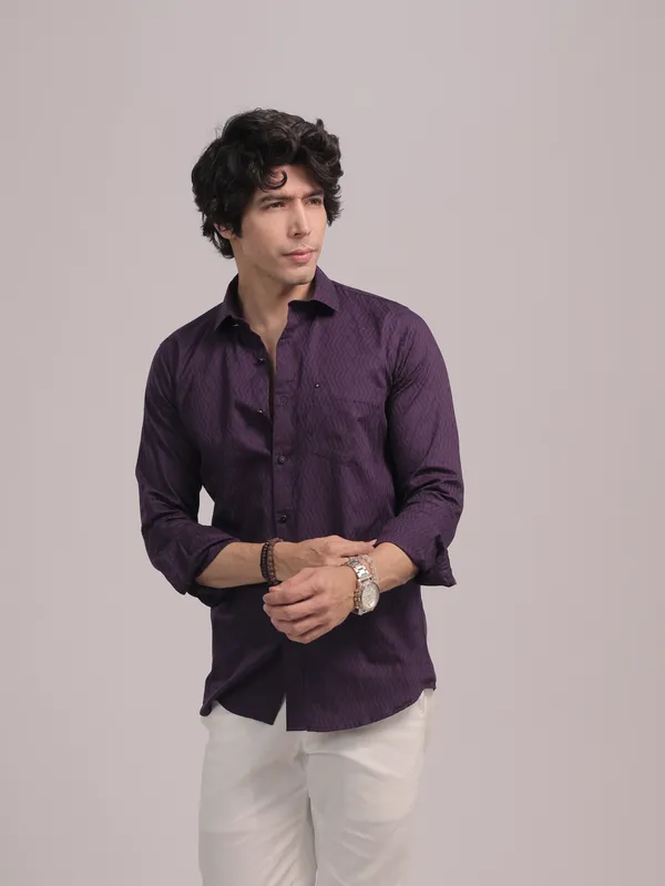 Purple_Cotton_Premium_Shirt_For_Men