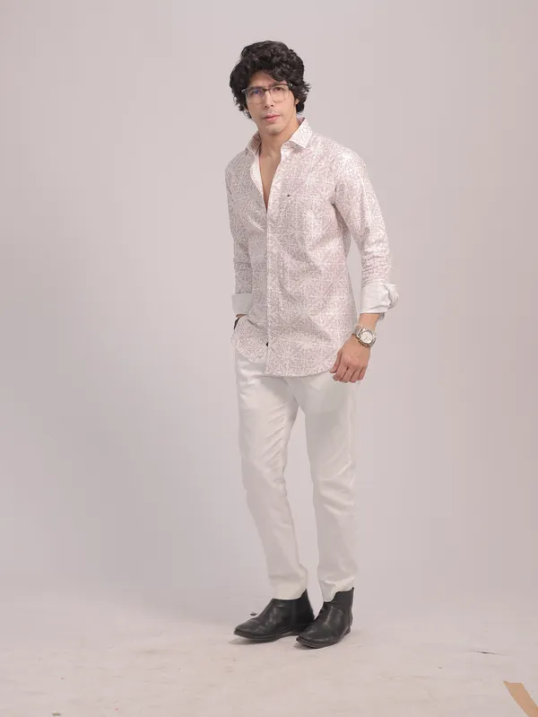 Light_Pink_Cotton_Premium_Shirt_For_Men