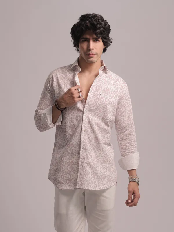 Light_Pink_Cotton_Premium_Shirt_For_Men