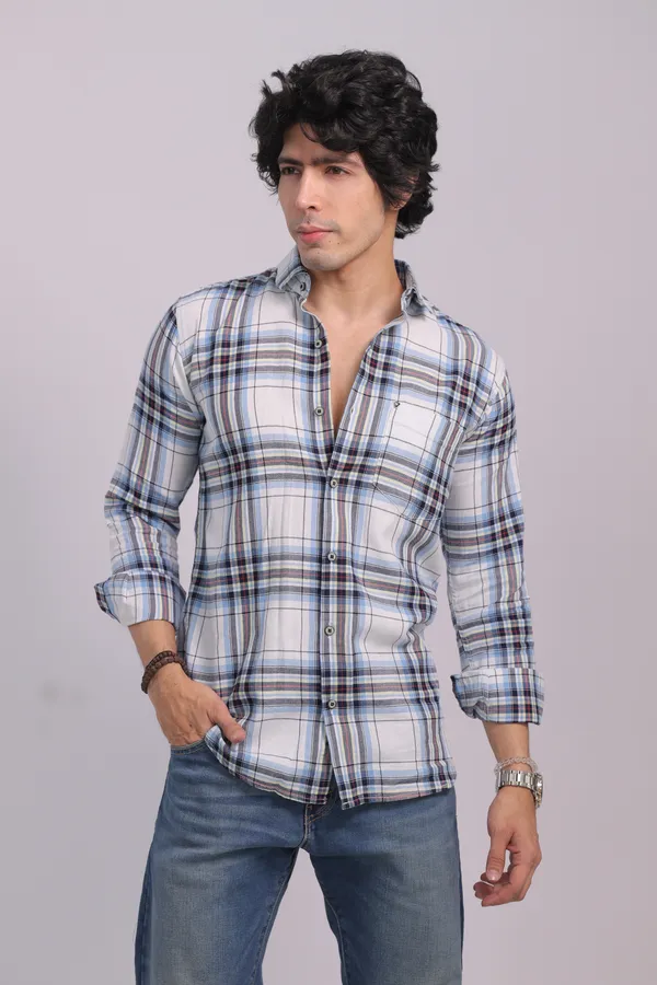 Sky_White_&_Dark_Blue_Cotton_Premium_Shirt_For_Men_(Pack_Of_2)