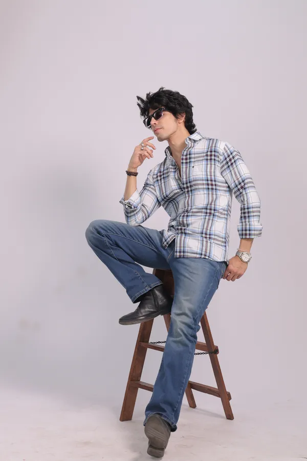 Sky_White_&_Dark_Blue_Cotton_Premium_Shirt_For_Men_(Pack_Of_2)
