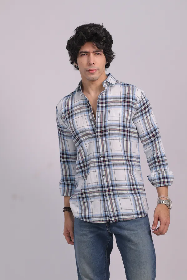 Sky_White_&_Dark_Blue_Cotton_Premium_Shirt_For_Men_(Pack_Of_2)