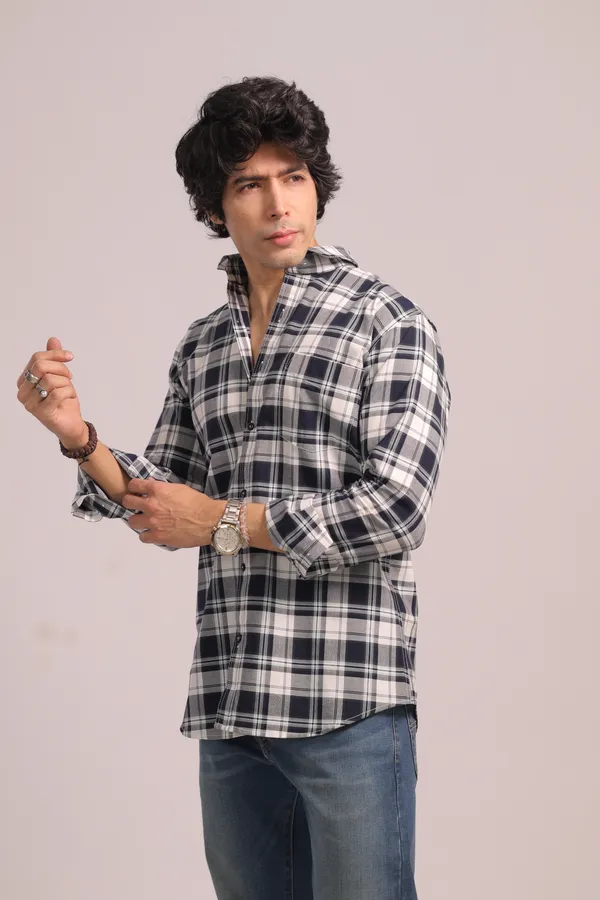 Sky_White_&_Dark_Blue_Cotton_Premium_Shirt_For_Men_(Pack_Of_2)
