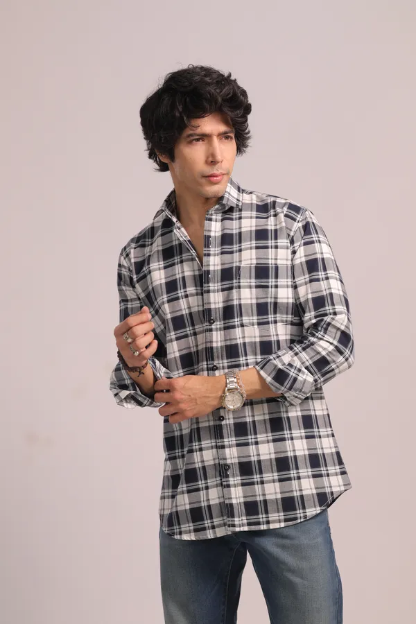 Sky_White_&_Dark_Blue_Cotton_Premium_Shirt_For_Men_(Pack_Of_2)
