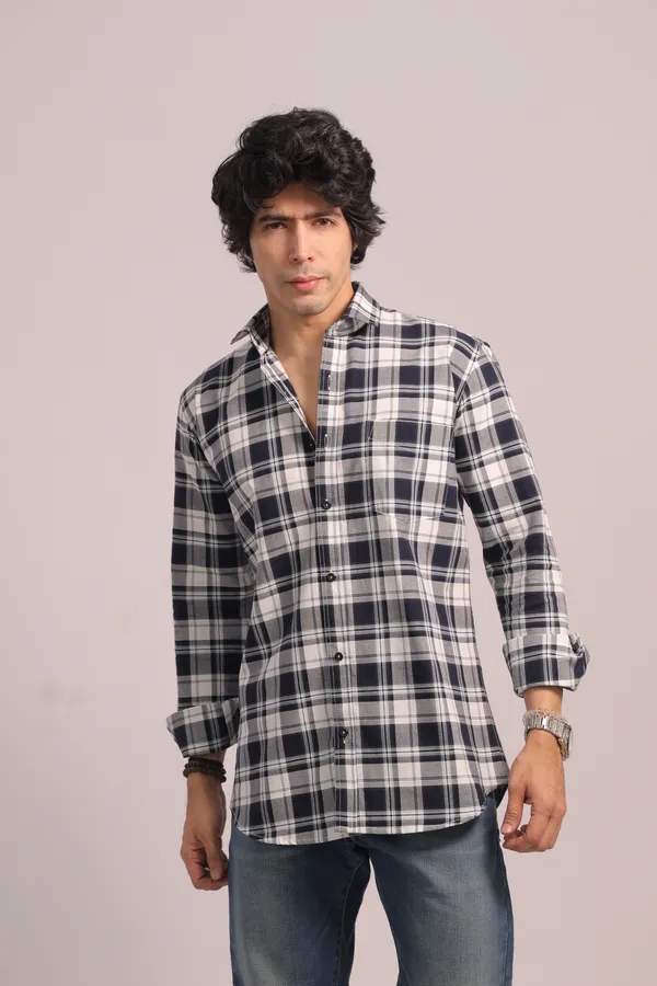 Sky_White_&_Dark_Blue_Cotton_Premium_Shirt_For_Men_(Pack_Of_2)