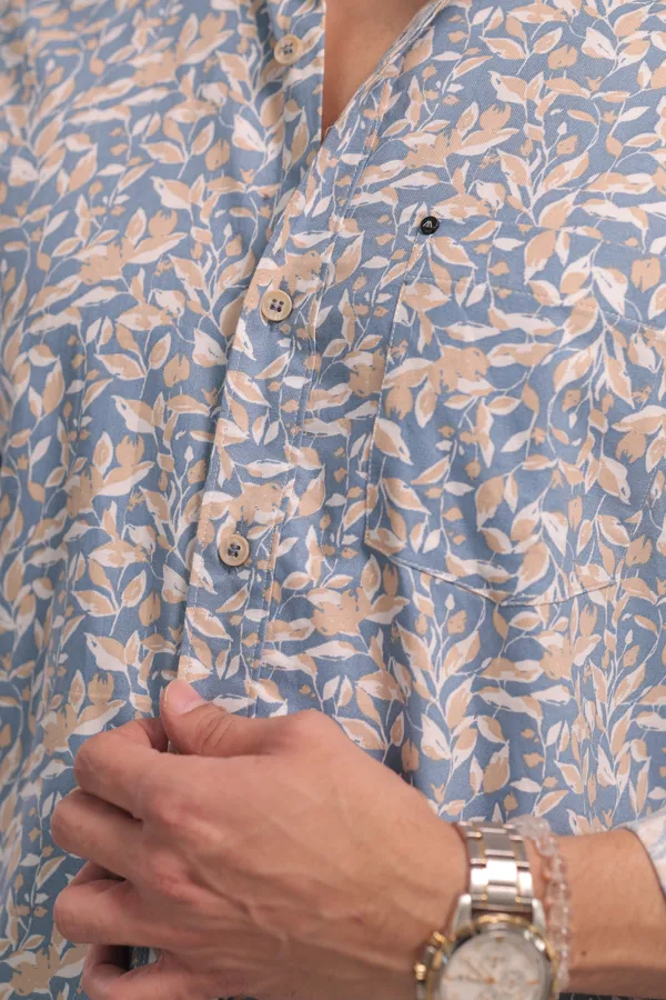 Sky_Blue_Cotton_Premium_Shirt_For_Men