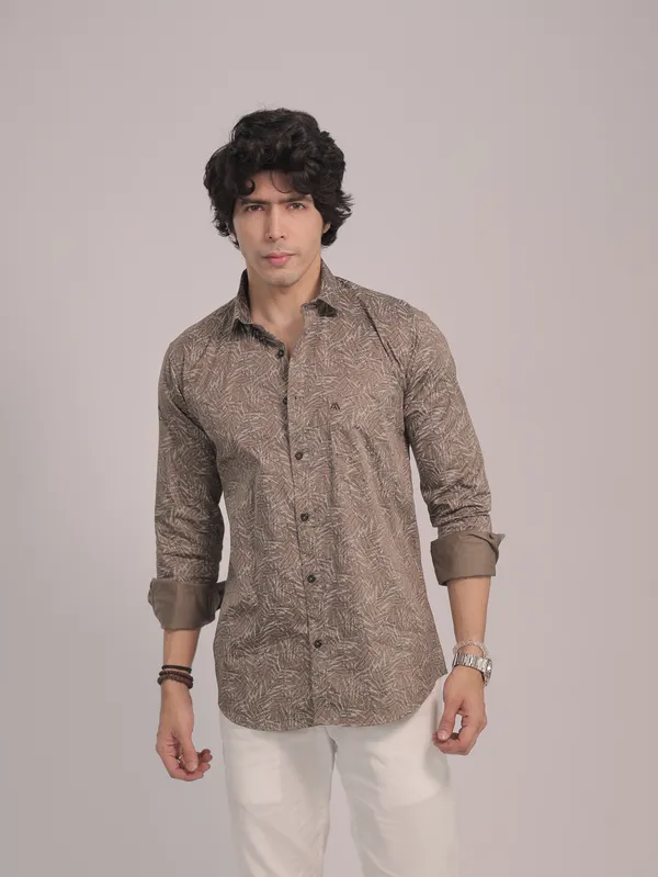 Brown_&_Grey_Cotton_Premium_Shirt_For_Men_(Pack_Of_2)