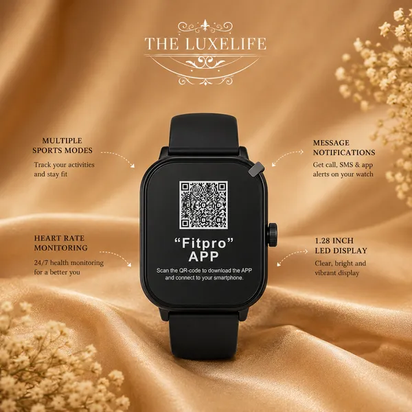 Black_Silicone_Strap_Fitpro_Smartwatch