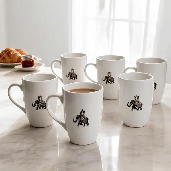 White_Ceramic_Royal_Elephant_Print_Coffee_Mugs_Set_Of_2