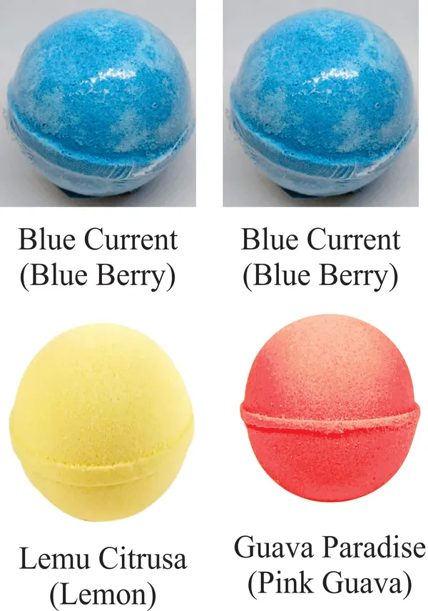 2_Blueberry,1_Pink_Guava,1_Lemon_Flavour_Cocktail_Bomb_For_Refreshing_Drinks