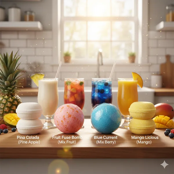 Pineapple,Mix_Fruit,Blueberry_,Mango_Flavour_Cocktail_Bomb_For_Refreshing_Drinks