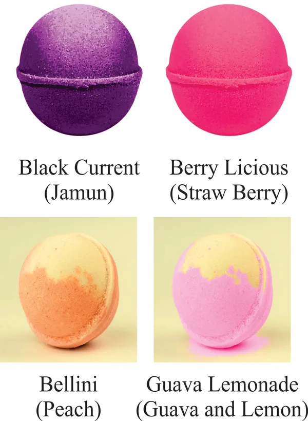 Black_Currant,Pink_Guava,Strawberry,Peach_Flavour_Cocktail_Bomb_For_Refreshing_Drinks
