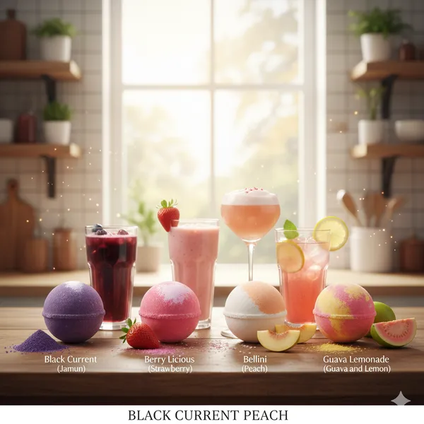 Black_Currant,Pink_Guava,Strawberry,Peach_Flavour_Cocktail_Bomb_For_Refreshing_Drinks