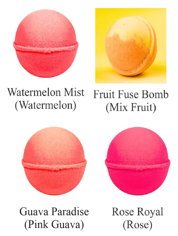 Pink_Guava,Rose,Mix_Fruit,Watermelon_Flavour_Cocktail_Bomb_For_Refreshing_Drinks