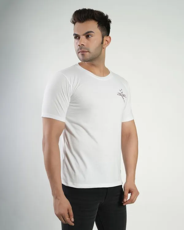 White_Premium_Cotton_Round_Neck_Trendy_Regular_Fit_Half_Sleeve_T-Shirt_For_Men