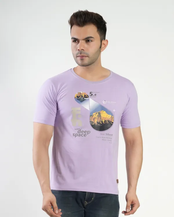 Lavender_Premium_Cotton_Round_Neck_Trendy_Regular_Fit_Half_Sleeve_T-Shirt_For_Men