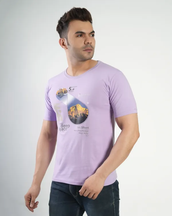 Lavender_Premium_Cotton_Round_Neck_Trendy_Regular_Fit_Half_Sleeve_T-Shirt_For_Men