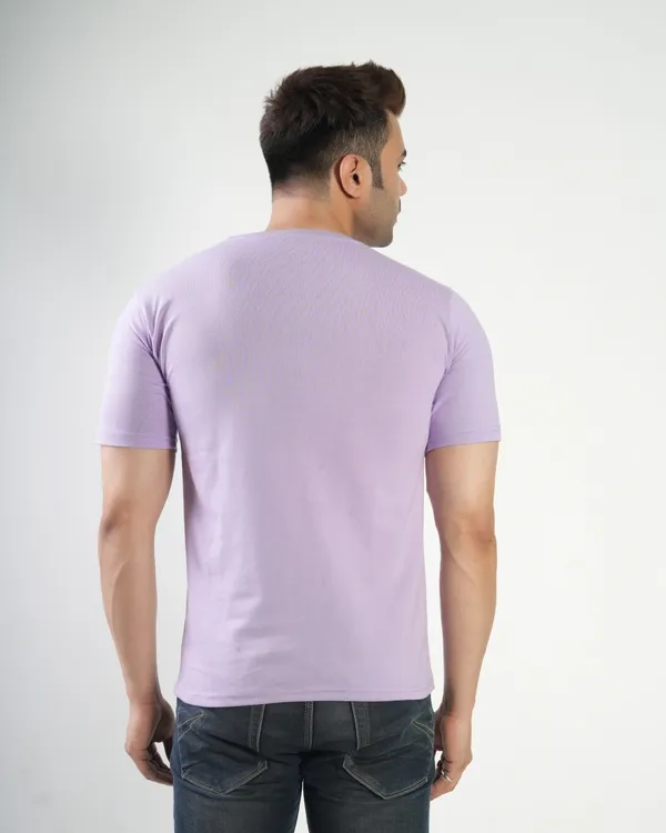 Lavender_Premium_Cotton_Round_Neck_Trendy_Regular_Fit_Half_Sleeve_T-Shirt_For_Men