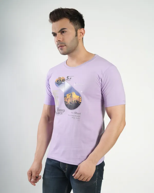 Lavender_Premium_Cotton_Round_Neck_Trendy_Regular_Fit_Half_Sleeve_T-Shirt_For_Men