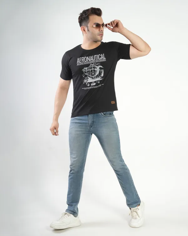 Black_Premium_Cotton_Round_Neck_Trendy_Regular_Fit_Half_Sleeve_T-Shirt_For_Men