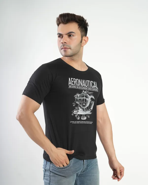 Black_Premium_Cotton_Round_Neck_Trendy_Regular_Fit_Half_Sleeve_T-Shirt_For_Men