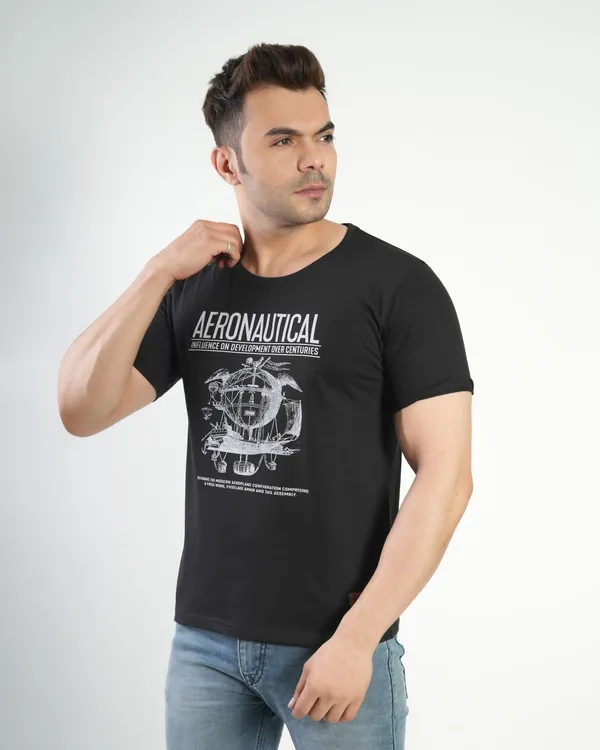 Black_Premium_Cotton_Round_Neck_Trendy_Regular_Fit_Half_Sleeve_T-Shirt_For_Men