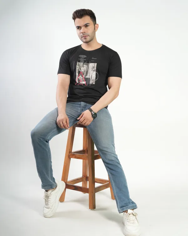 Black_Premium_Cotton_Round_Neck_Trendy_Regular_Fit_Half_Sleeve_T-Shirt_For_Men