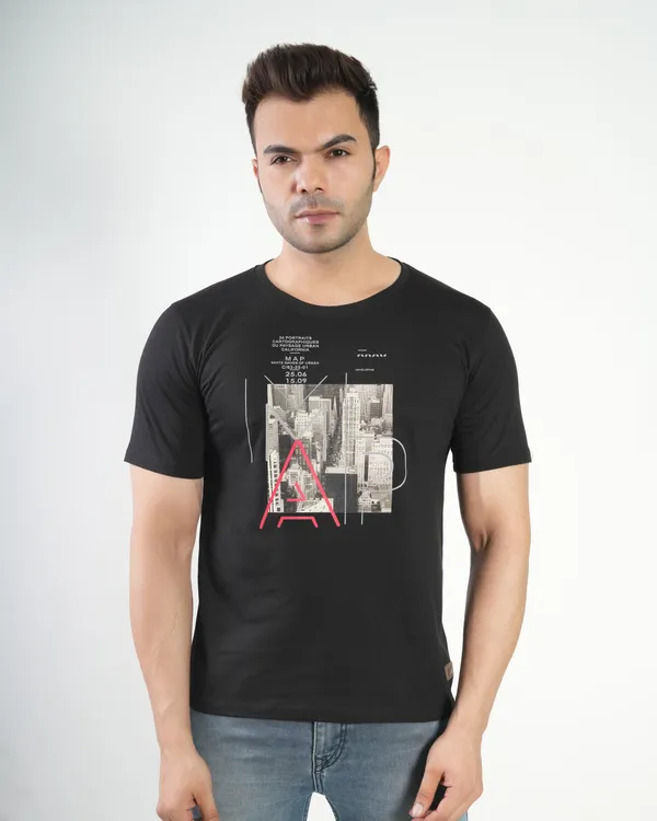 Black_Premium_Cotton_Round_Neck_Trendy_Regular_Fit_Half_Sleeve_T-Shirt_For_Men