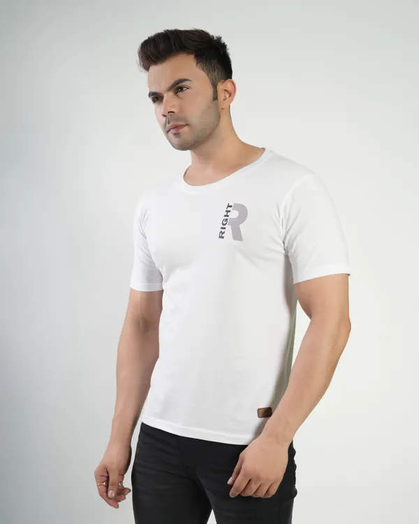 White_Premium_Cotton_Round_Neck_Trendy_Regular_Fit_Half_Sleeve_T-Shirt_For_Men