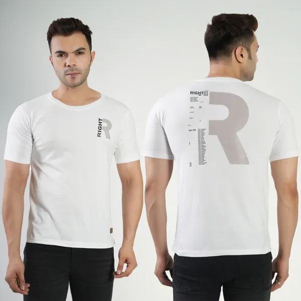 White_Premium_Cotton_Round_Neck_Trendy_Regular_Fit_Half_Sleeve_T-Shirt_For_Men