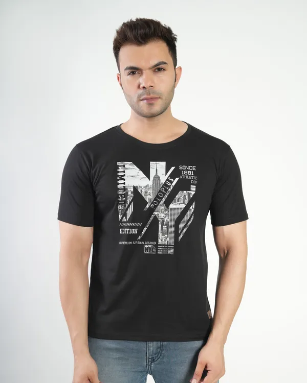 Black_Premium_Cotton_Round_Neck_Trendy_Regular_Fit_Half_Sleeve_T-Shirt_For_Men