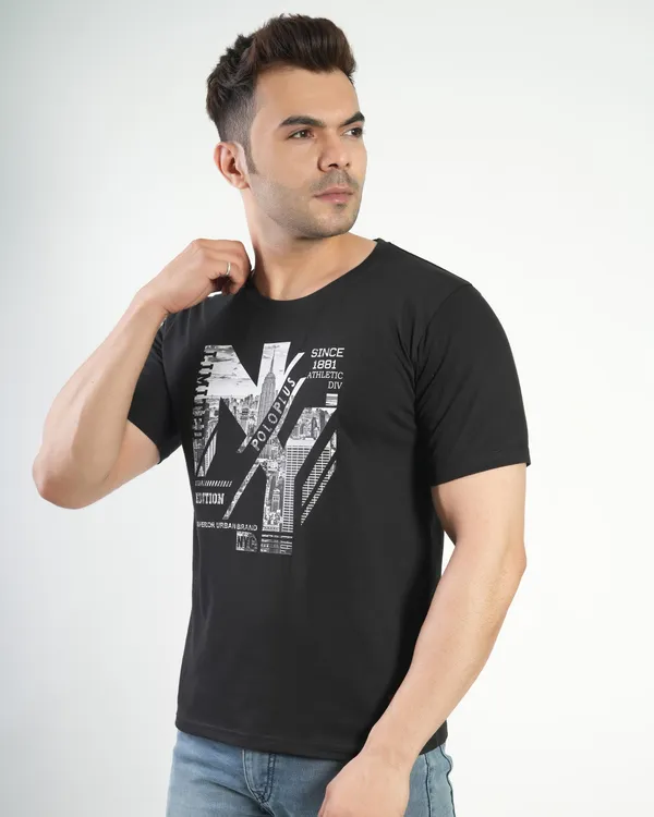 Black_Premium_Cotton_Round_Neck_Trendy_Regular_Fit_Half_Sleeve_T-Shirt_For_Men