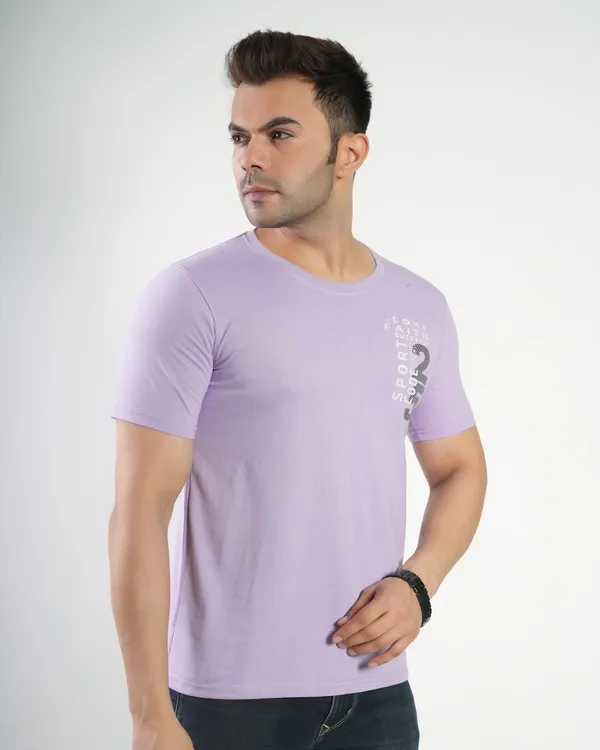 Lavender_Premium_Cotton_Round_Neck_Latesttrendy_Regular_Fit_Half_Sleeve_T-Shirt_For_Men