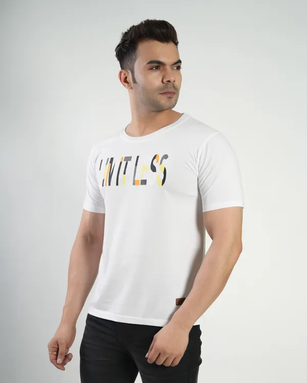 White_Premium_Cotton_Round_Neck_Trendy_Regular_Fit_Half_Sleeve_T-Shirt_For_Men
