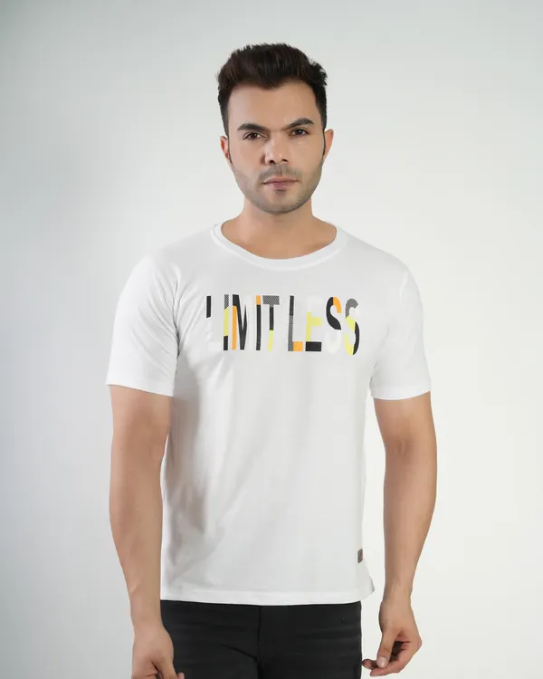 White_Premium_Cotton_Round_Neck_Trendy_Regular_Fit_Half_Sleeve_T-Shirt_For_Men