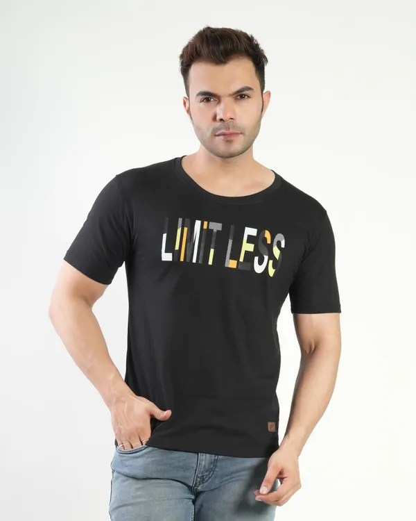 Black_Premium_Cotton_Round_Neck_Trendy_Regular_Fit_Half_Sleeve_T-Shirt_For_Men