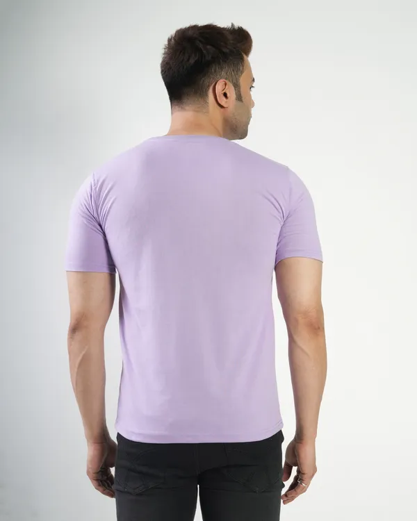 Lavender_Premium_Cotton_Round_Neck_Latest_Trendy_Regular_Fit_Half_Sleeve_T-Shirt_For_Men