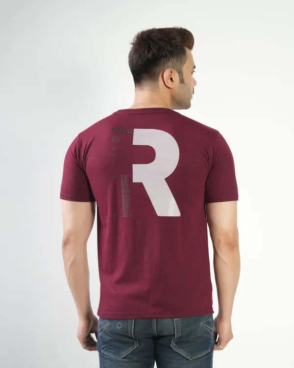Maroon_Premium_Cotton_Round_Neck_Trendy_Regular_Fit_Half_Sleeve_T-Shirt_For_Men