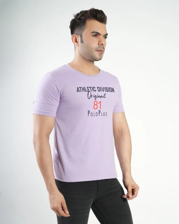 Lavender_Premium_Cotton_Round_Neck_Trendy_Regular_Fit_Half_Sleeve_T-Shirt_For_Men