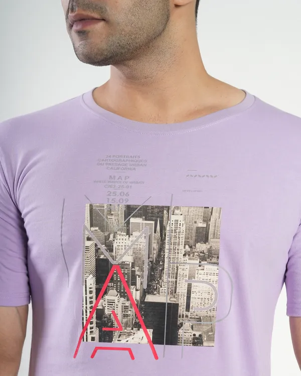 Lavender_Premium_Cotton_Round_Neck_Trendy_Regular_Fit_Half_Sleeve_T-Shirt_For_Men