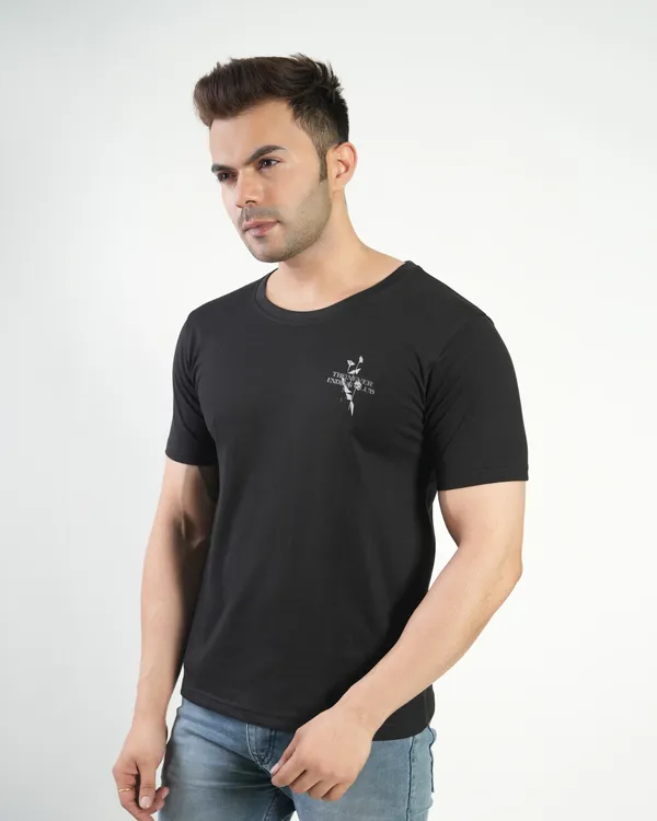 Black_Premium_Cotton_Round_Neck_Trendy_Regular_Fit_Half_Sleeve_T-Shirt_For_Men