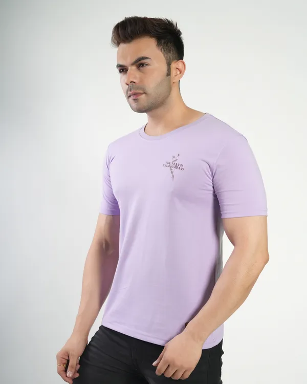 Lavender_Premium_Cotton_Round_Neck_Trendy_Regular_Fit_Half_Sleeve_T-Shirt_For_Men