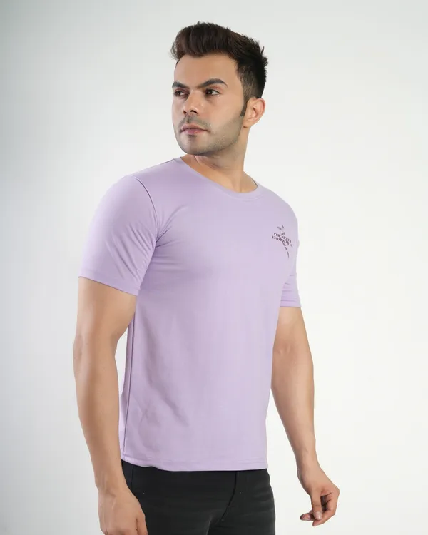 Lavender_Premium_Cotton_Round_Neck_Trendy_Regular_Fit_Half_Sleeve_T-Shirt_For_Men