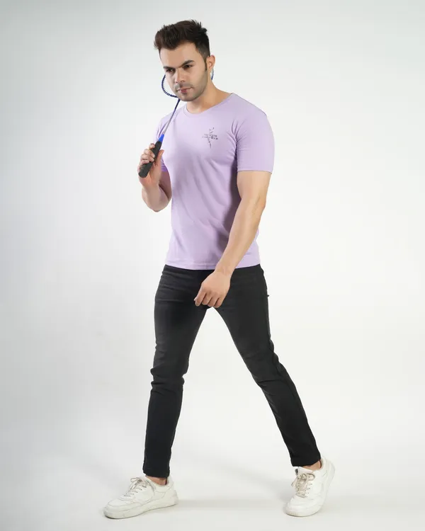 Lavender_Premium_Cotton_Round_Neck_Trendy_Regular_Fit_Half_Sleeve_T-Shirt_For_Men