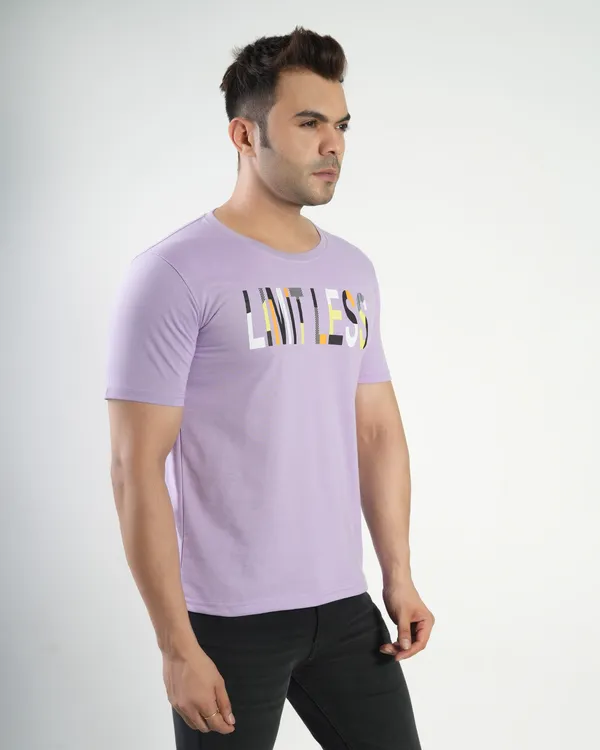 Lavender_Premium_Cotton_Round_Neck_Trendy_Regular_Fit_Half_Sleeve_T-Shirt_For_Men