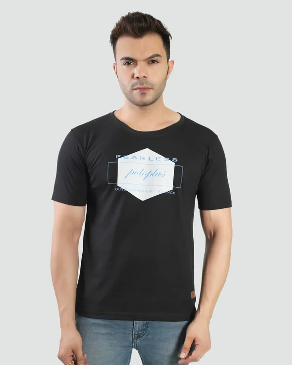 Black_Premium_Cotton_Round_Neck_Trendy_Regular_Fit_Half_Sleeve_T-Shirt_For_Men
