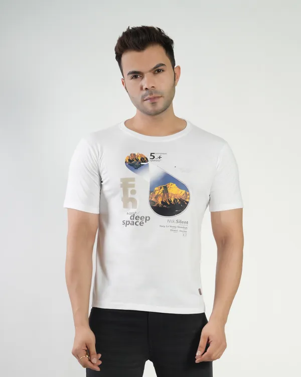 White_Premium_Cotton_Round_Neck_Trendy_Regular_Fit_Half_Sleeve_T-Shirt_For_Men