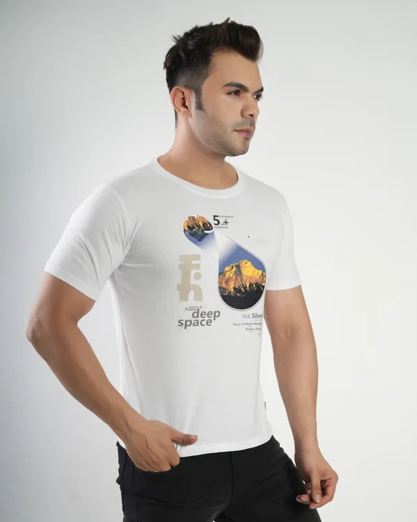 White_Premium_Cotton_Round_Neck_Trendy_Regular_Fit_Half_Sleeve_T-Shirt_For_Men